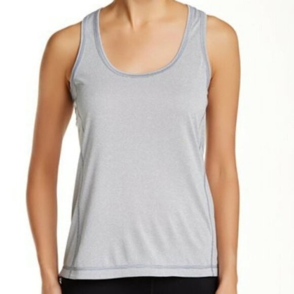 Zella Gray Racerback Athletic Workout Tank Top S - Picture 1 of 3